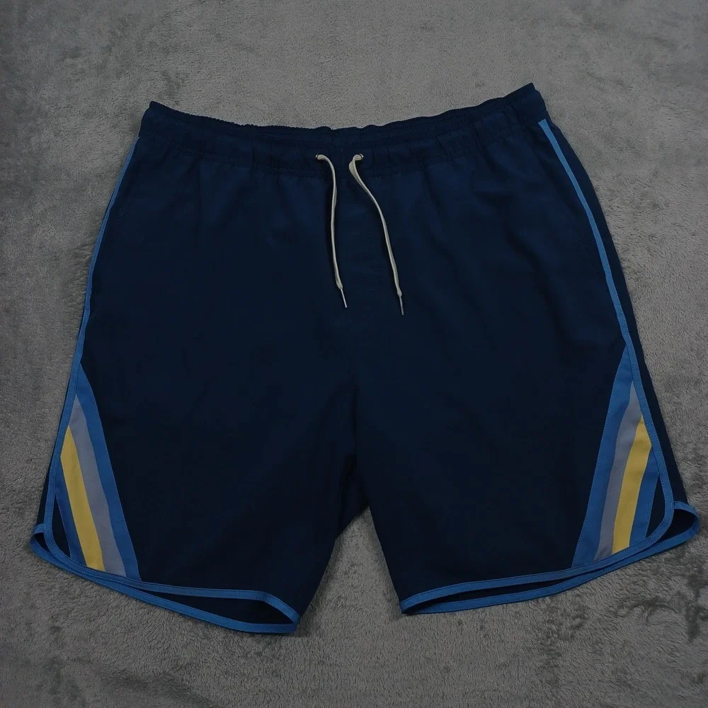Fair Harbor Shorts Mens‎ XL Blue Lined Swimwear Drawstring Casual